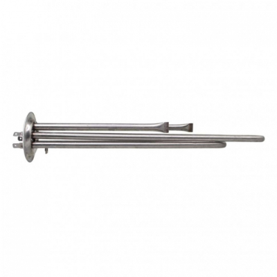 ТЭН RF 2000W(700+1300), ИТАТЭН, нерж, D64мм, М4, клеммы под разъем, L300мм, 220V