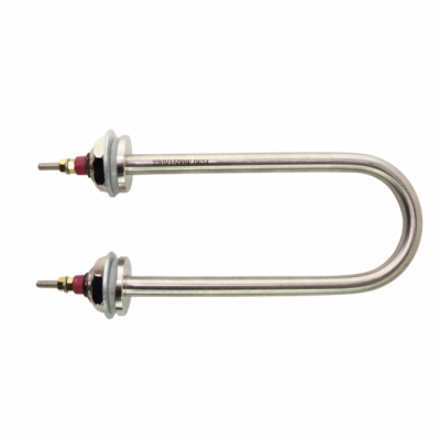ТЭН 1500Вт, нерж, М22, L200мм, межосевое расстояние 75мм, ф2, 220В